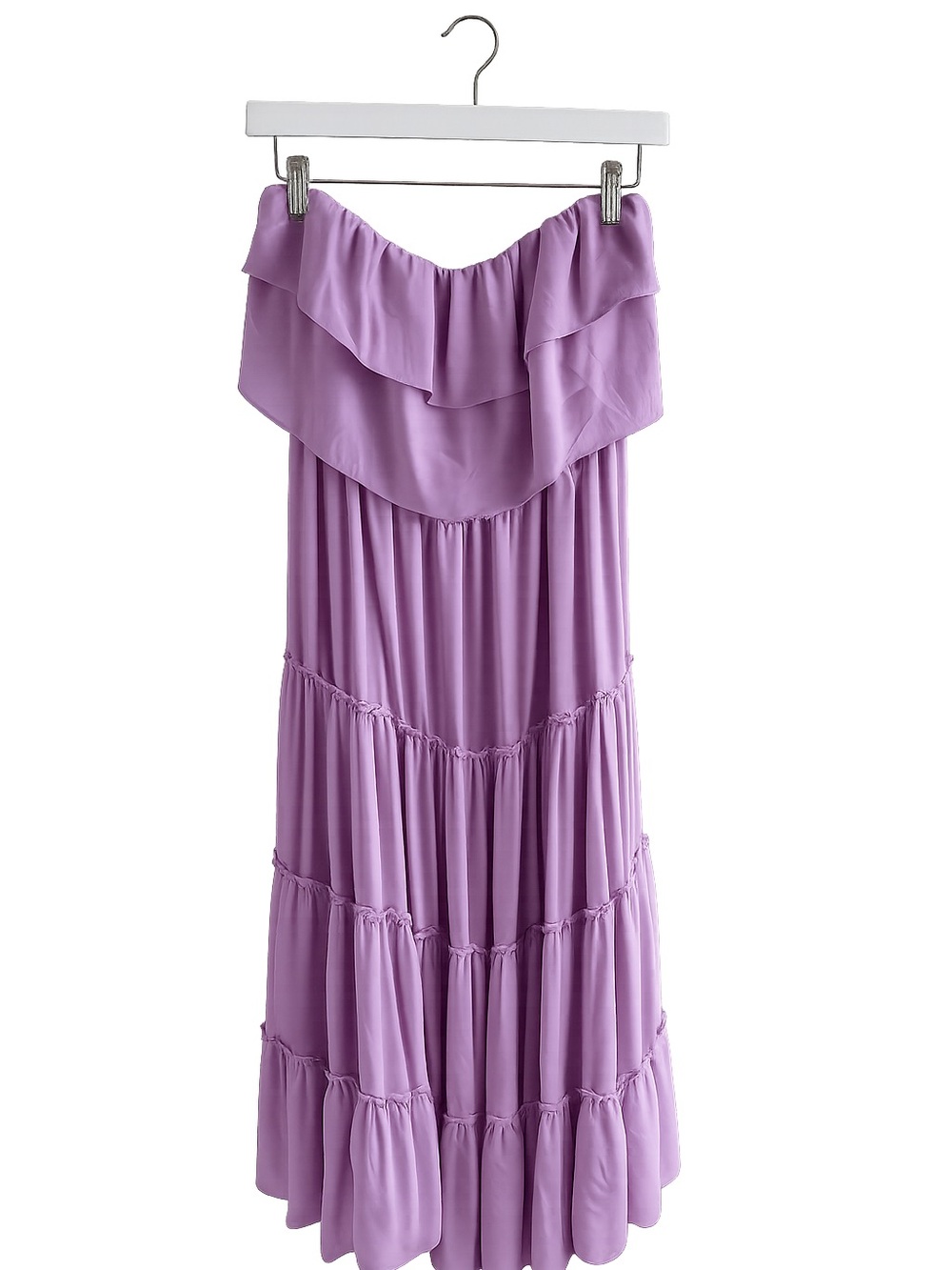 STATE Violet Tiered Off-Shoulder Maxi Dress